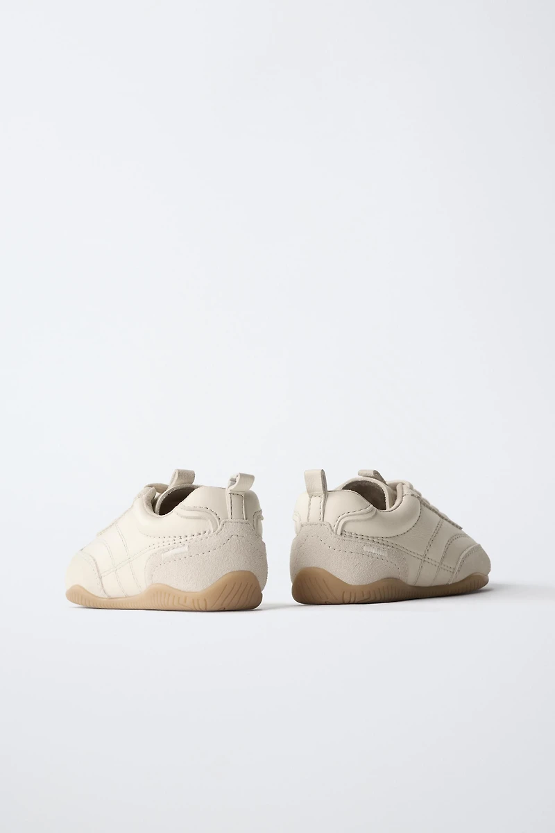 NEUTRAL LEATHER PLIMSOLLS