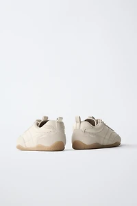 NEUTRAL LEATHER PLIMSOLLS