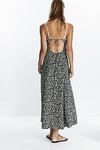 FLORAL PRINT MIDI DRESS