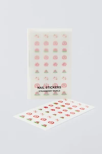 STRAWBERRY WORLD ZARA NAIL STICKERS