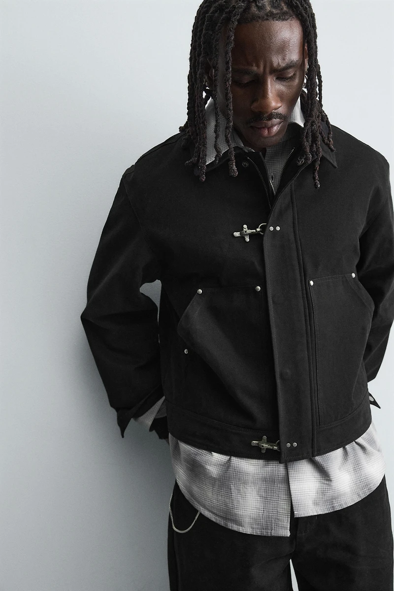 RELAXED FIT FIREMAN CLASP JACKET