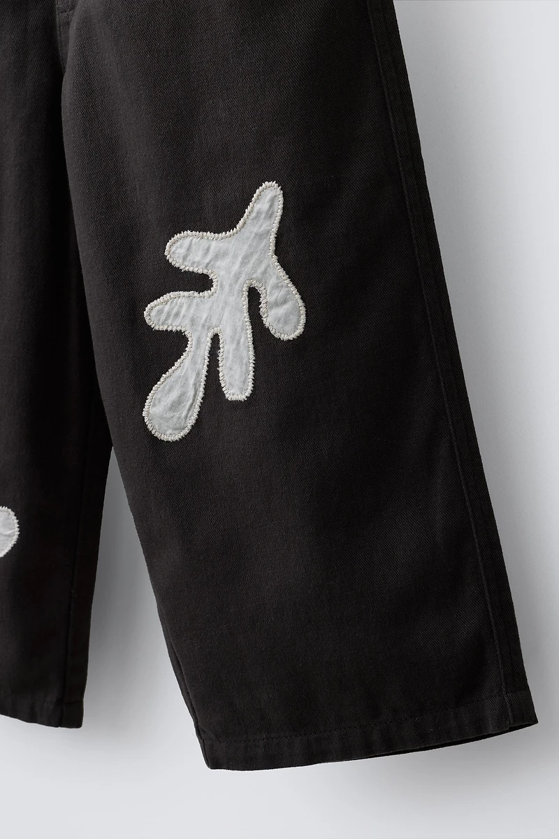 LEAF PATCH PANTS