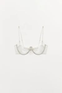 SILK LACE UNDERWIRE BRALETTE