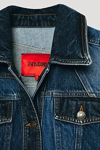 LIMITED EDITION PATCHWORK PEPLUM DENIM JACKET
