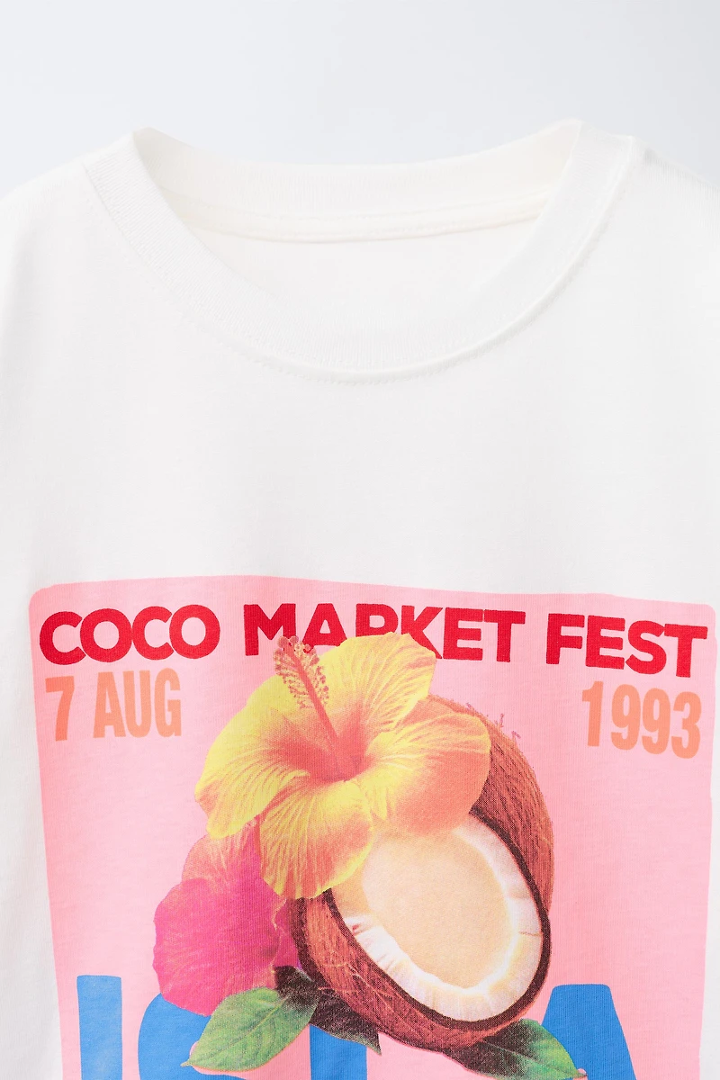 COCONUT PRINT T-SHIRT
