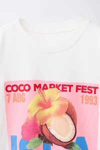 COCONUT PRINT T-SHIRT
