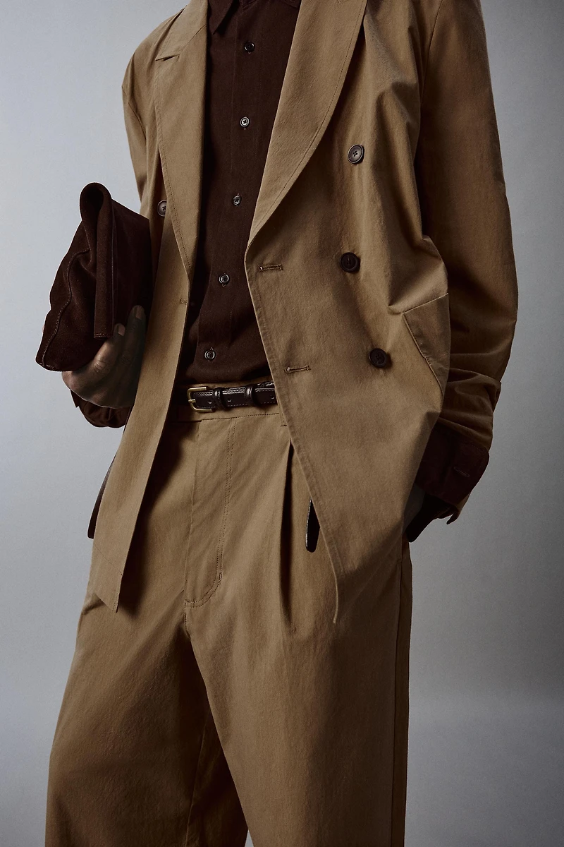 TECHNICAL WIDE FIT SUIT PANTS