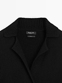 Cardigan double boutonnage 100 % laine