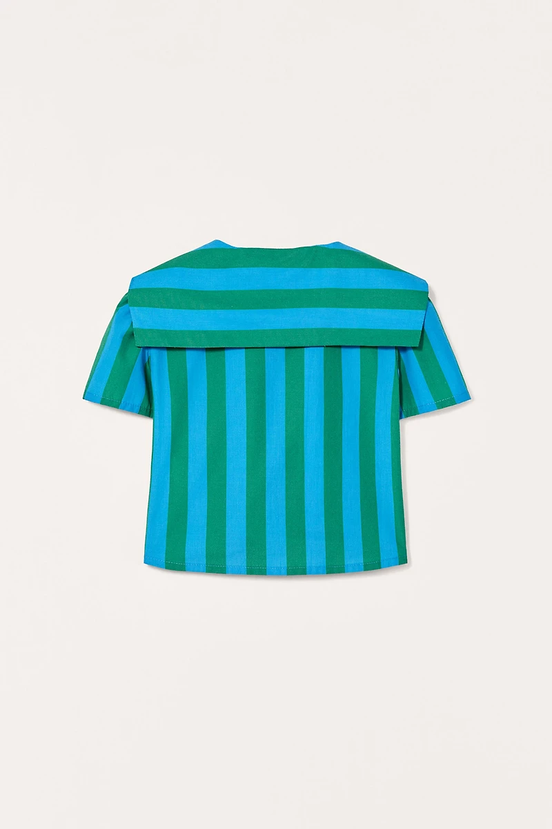 LIMITED EDITION STRIPED SCARF SHIRT