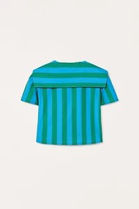 LIMITED EDITION STRIPED SCARF SHIRT