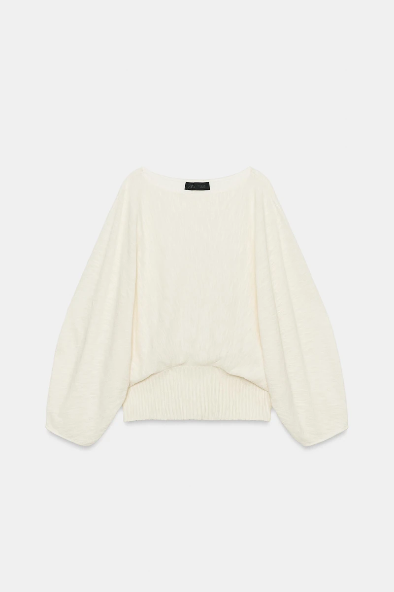 PULL EN MAILLE À MANCHES AMPLES