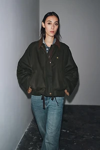 VESTE ENDUITE COL CONTRASTE ZW COLLECTION