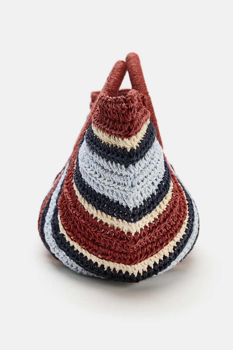WOVEN EFFECT HANDBAG