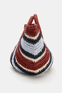 WOVEN EFFECT HANDBAG