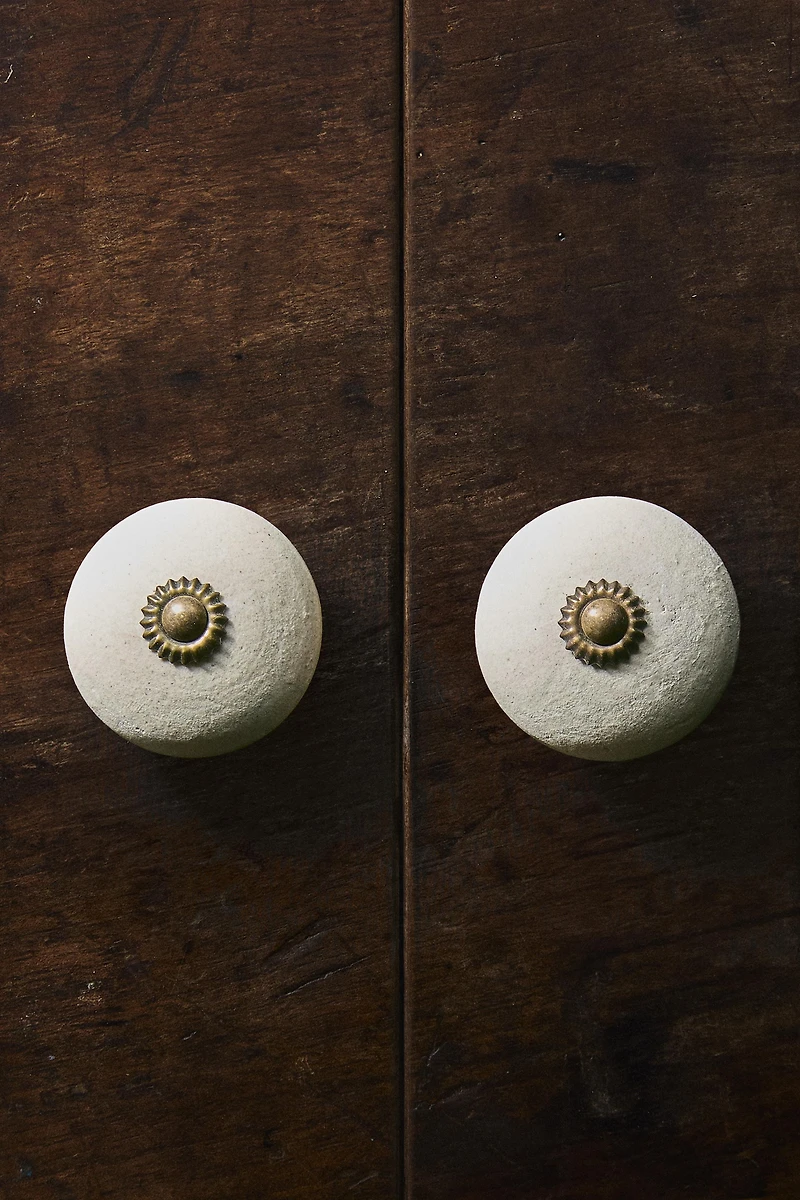 LOT BOUTONS DE PORTE CÉRAMIQUE MATE (LOT DE 2)
