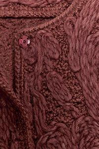 MACRAME KNIT WOOL JACKET