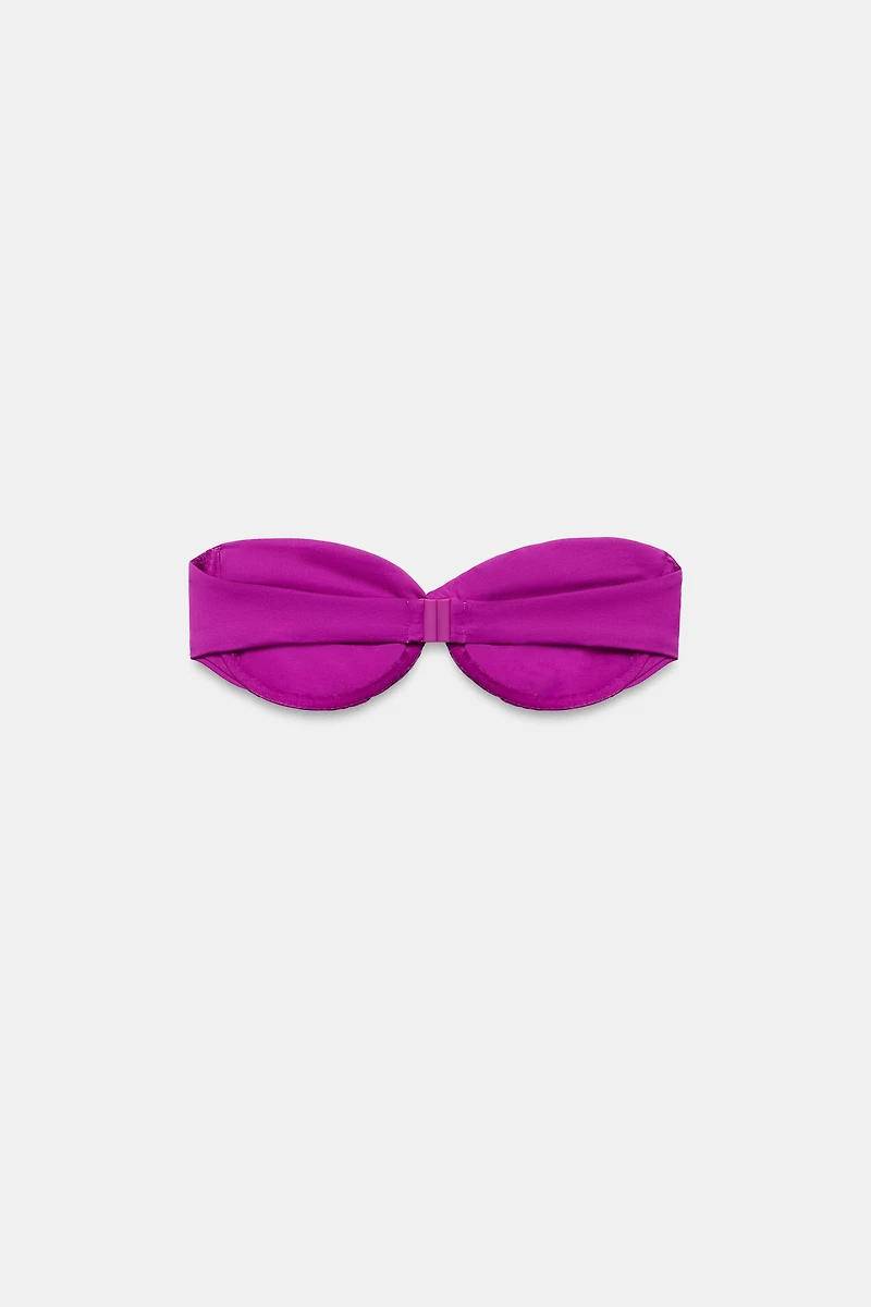 UNDERWIRE KNOT BANDEAU BIKINI TOP