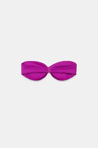 UNDERWIRE KNOT BANDEAU BIKINI TOP