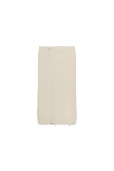 COMBINED KNIT PAREO SKIRT