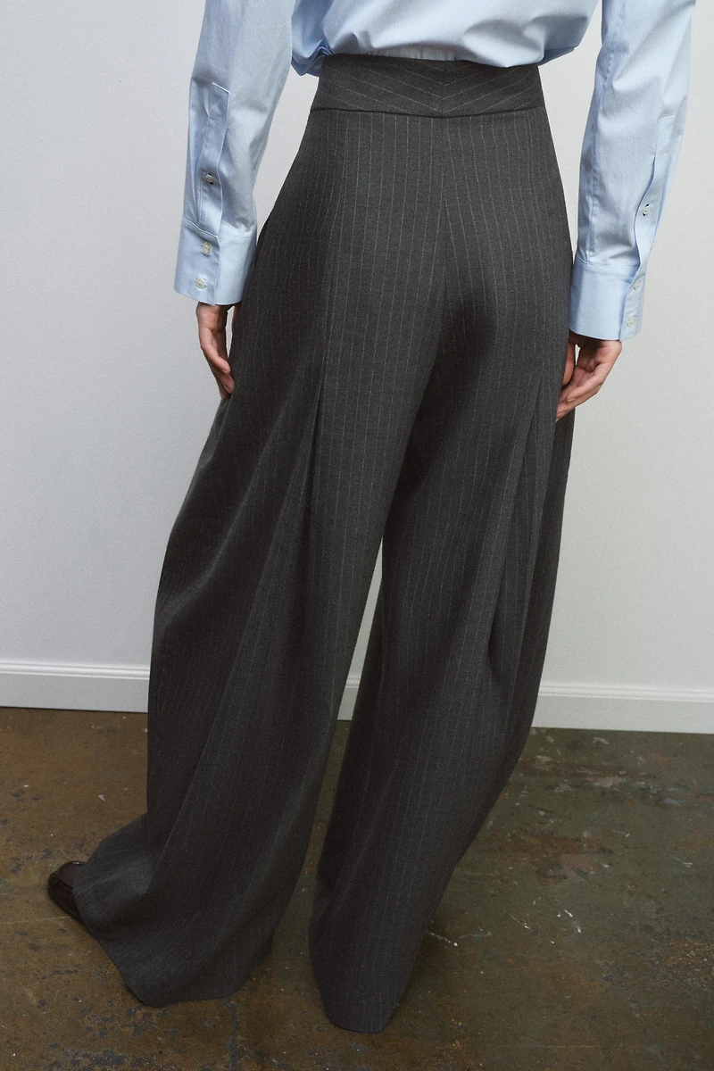 ZW COLLECTION PLEATED WIDE LEG PANTS