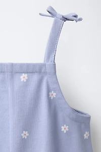 SHORT FLORAL PRINT JUMPSUIT
