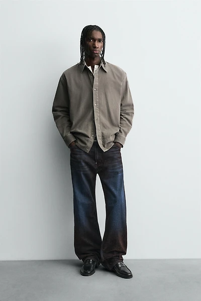 CHEMISE EN DENIM DÉLAVÉE