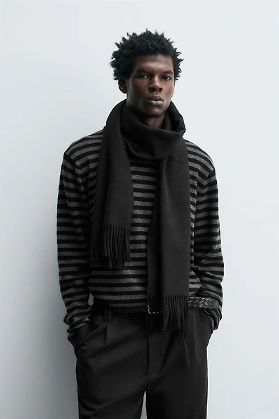 FRINGED SCARF