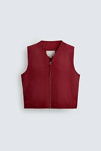 WASHED PADDED VEST