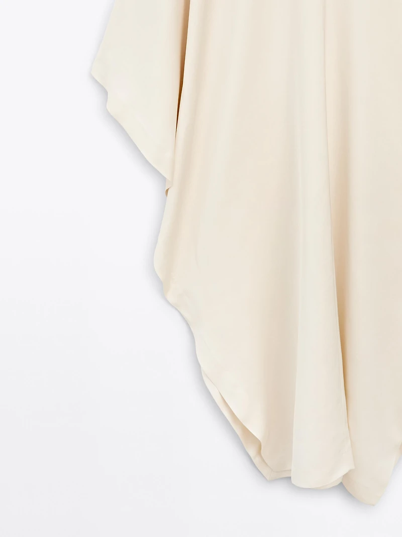 Long satin tunic dress - STUDIO