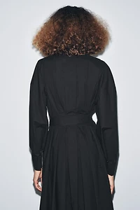 ZW COLLECTION PLEATED MIDI DRESS