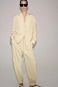 ZW COLLECTION STRIPED SLOUCHY PANTS