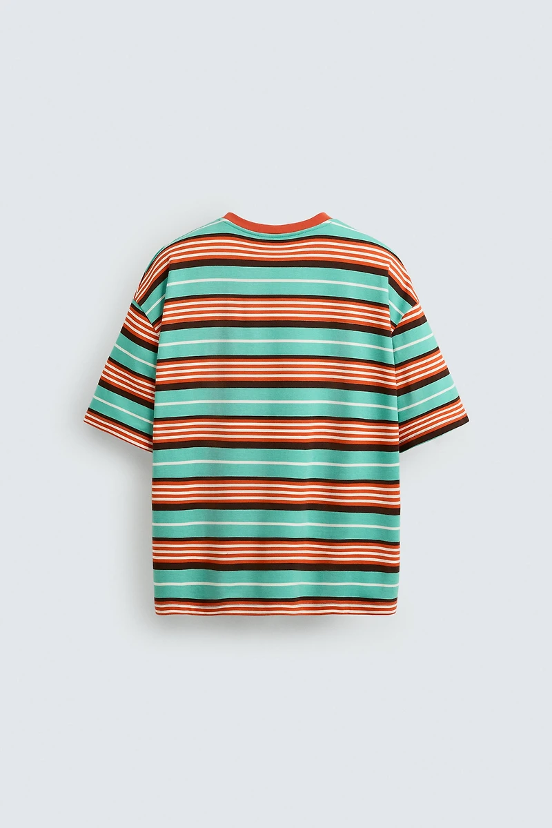 EMBROIDERED STRIPED T-SHIRT © OTIS KWAME KYE QUAICOE