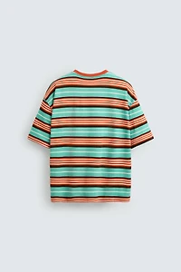 EMBROIDERED STRIPED T-SHIRT © OTIS KWAME KYE QUAICOE