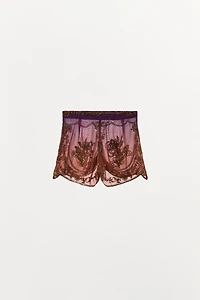 LIMITED EDITION TIE-DYE BEADED SHORTS