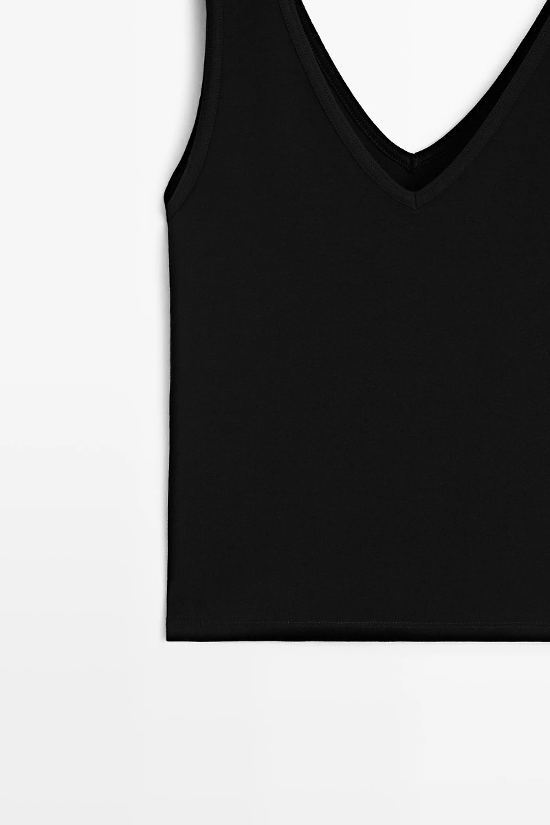 Cotton blend tank top