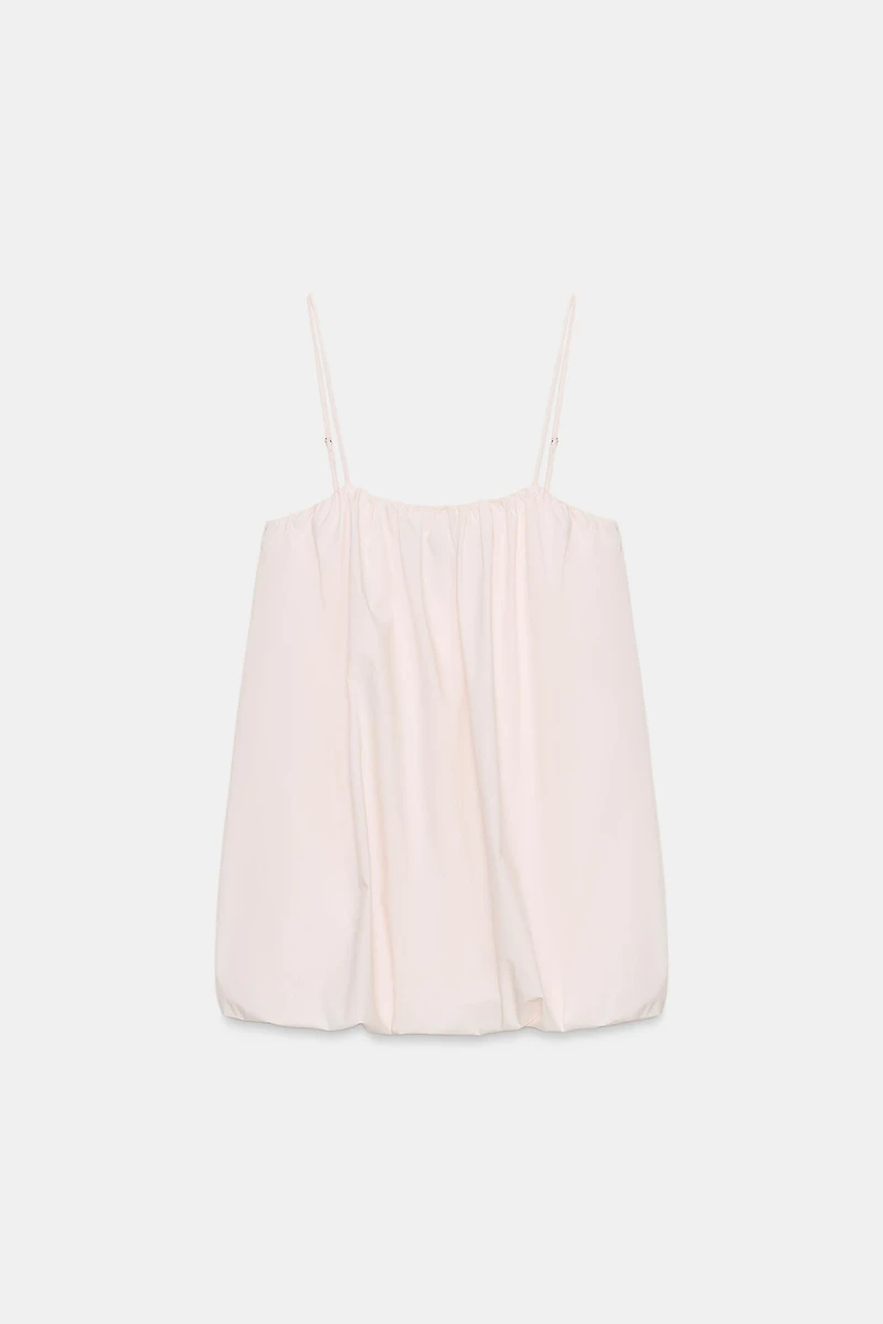 NYLON BALLOON MINI DRESS