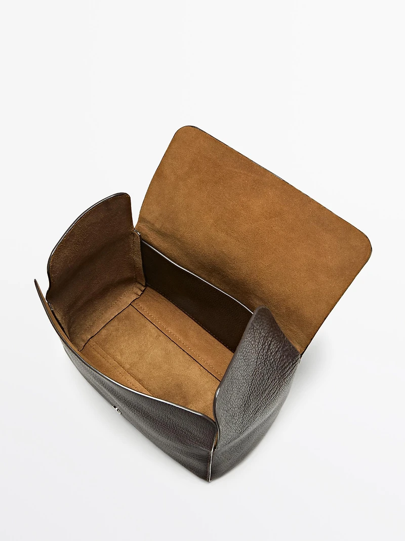 Trousse de voyage en cuir nappa