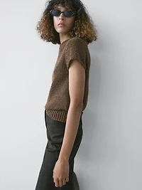 Linen blend capris