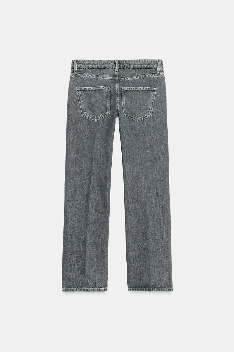 ZW COLLECTION LOW-RISE STRAIGHT LEG JEANS