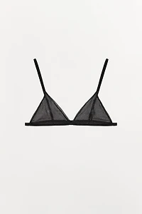 METALLIC THREAD TRIANGLE BRALETTE