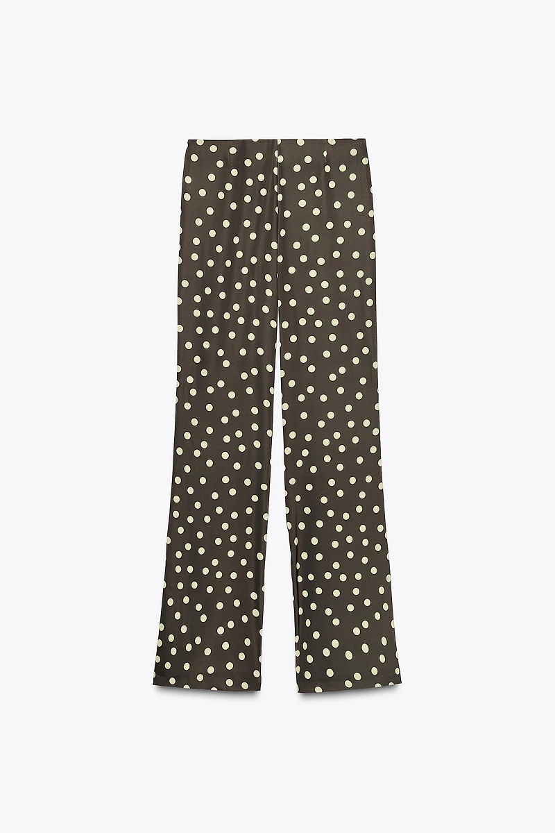 SATIN FLARE PANTS