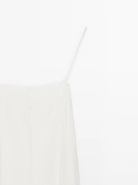 Robe midi bretelles fluide