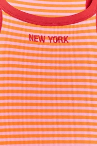 STRIPED PIPING TEXT TOP