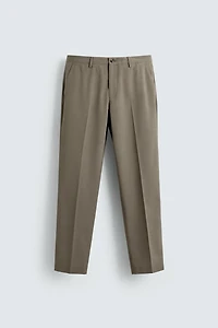 TEXTURED SUIT PANTS
