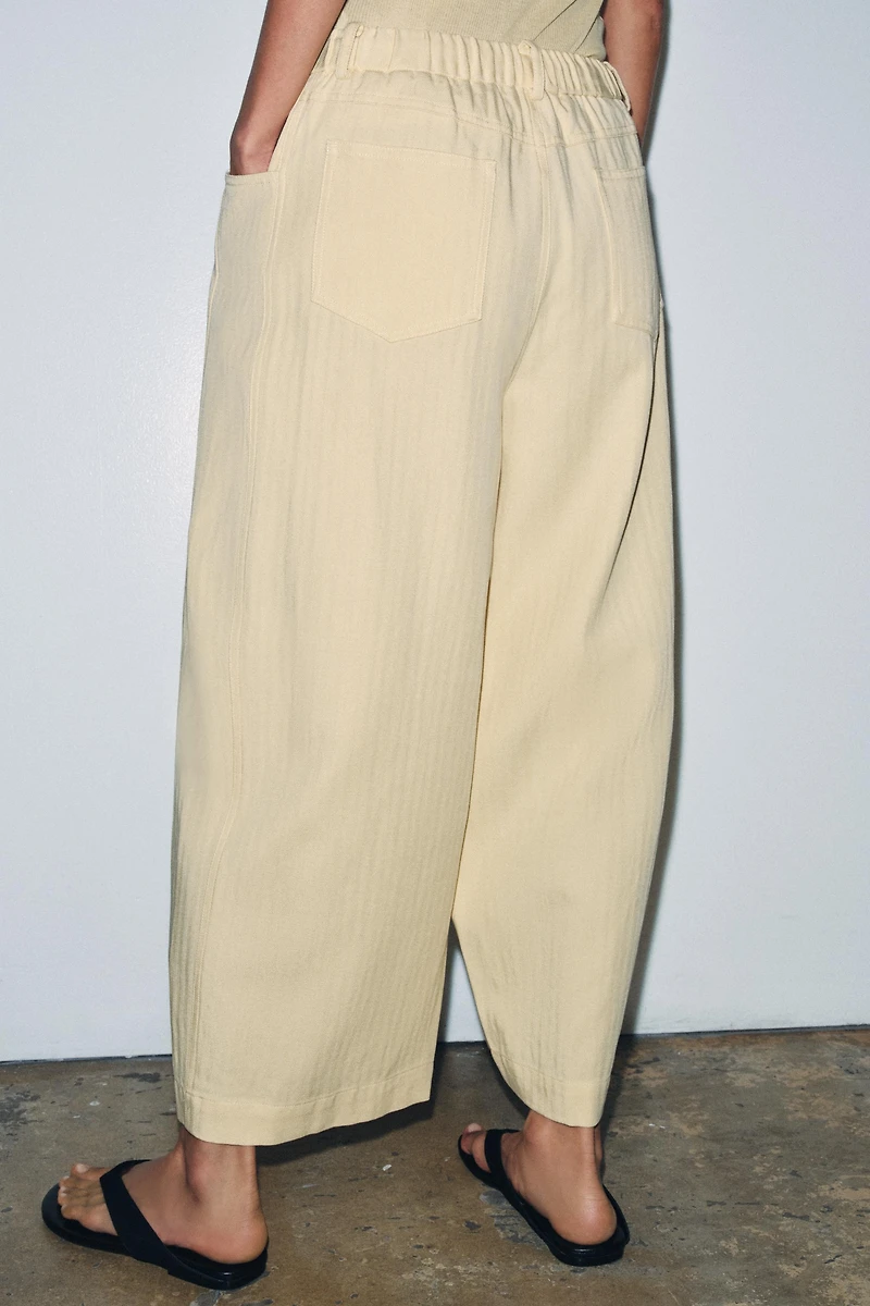 ZW COLLECTION HERRINGBONE TEXTURED PANTS