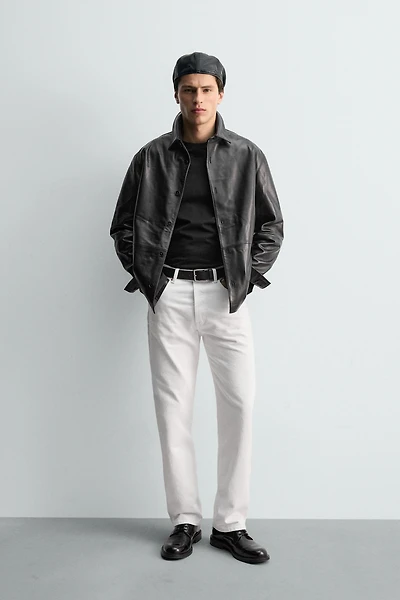 NAPPA LEATHER OVERSHIRT
