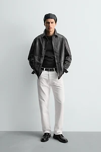 NAPPA LEATHER OVERSHIRT