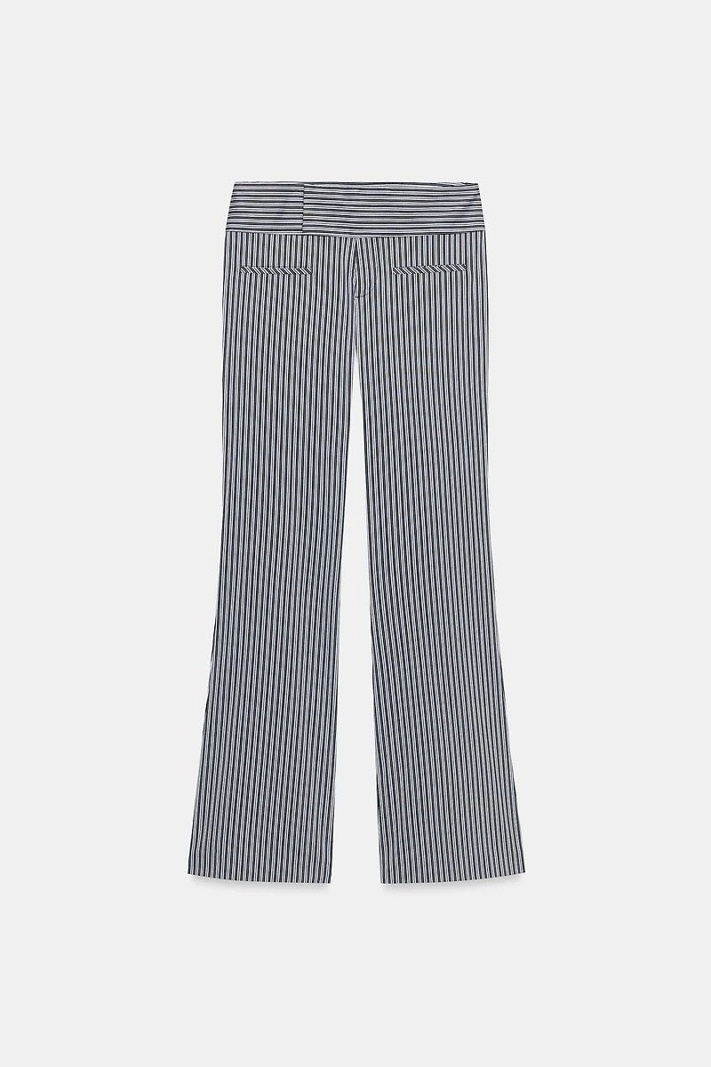 STRIPED FLARE PANTS