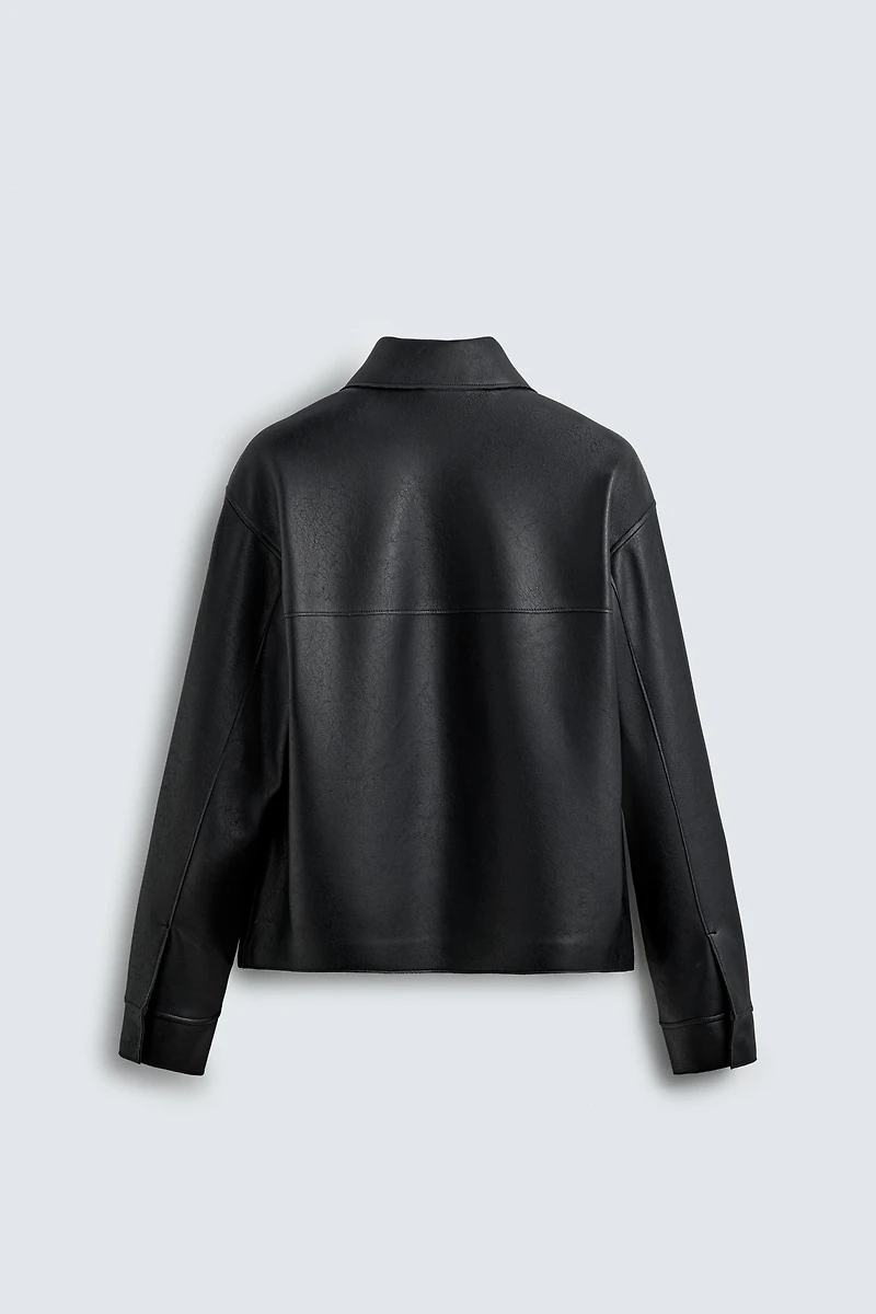 FAUX LEATHER JACKET