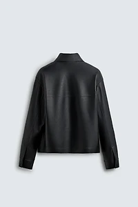 FAUX LEATHER JACKET